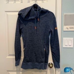Roxy navy blue dry flight fleece sweater